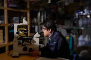 自社でカビ菌種同定、カビ培養を行います